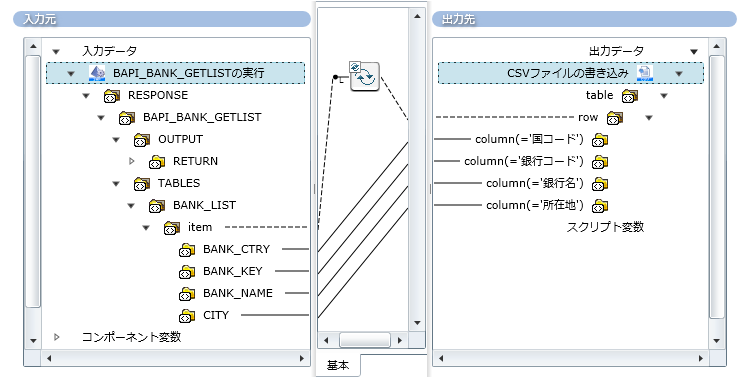 SAP����CSV�ւ̃}�b�s���O